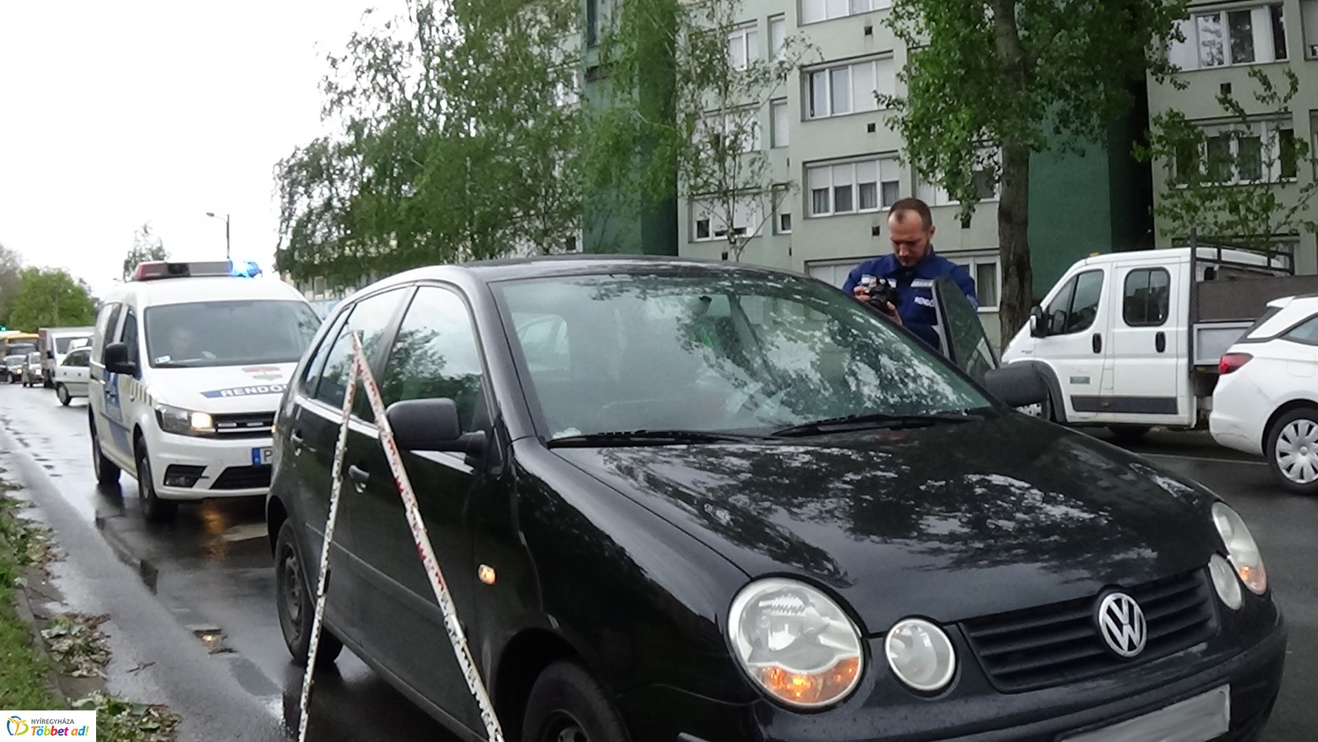 Ráfutásos baleset a Szent István utcán