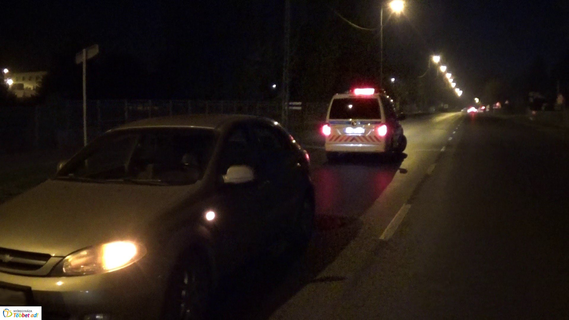 Ráfutásos baleset a Tiszavasvári úton