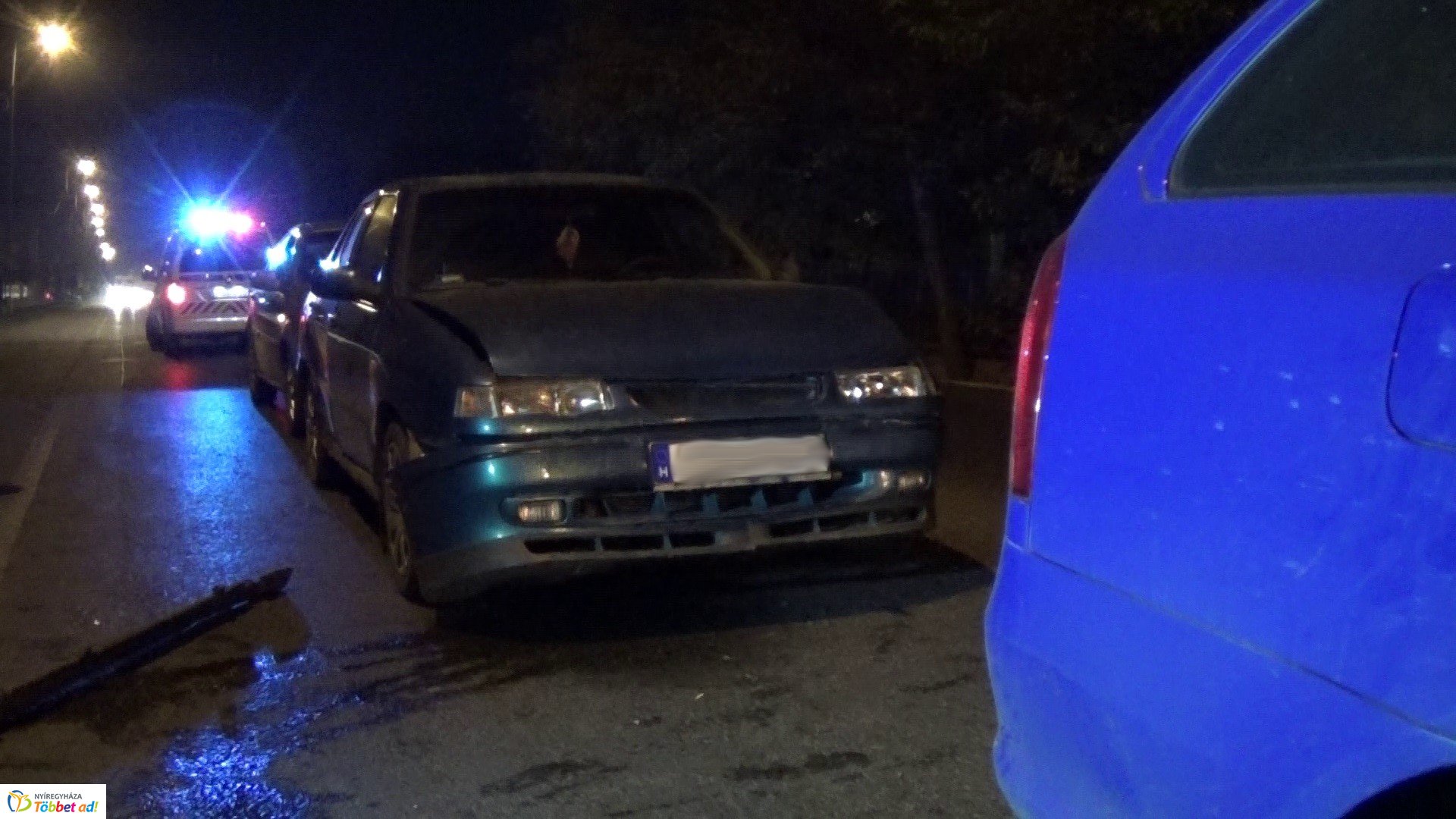 Ráfutásos baleset a Tiszavasvári úton