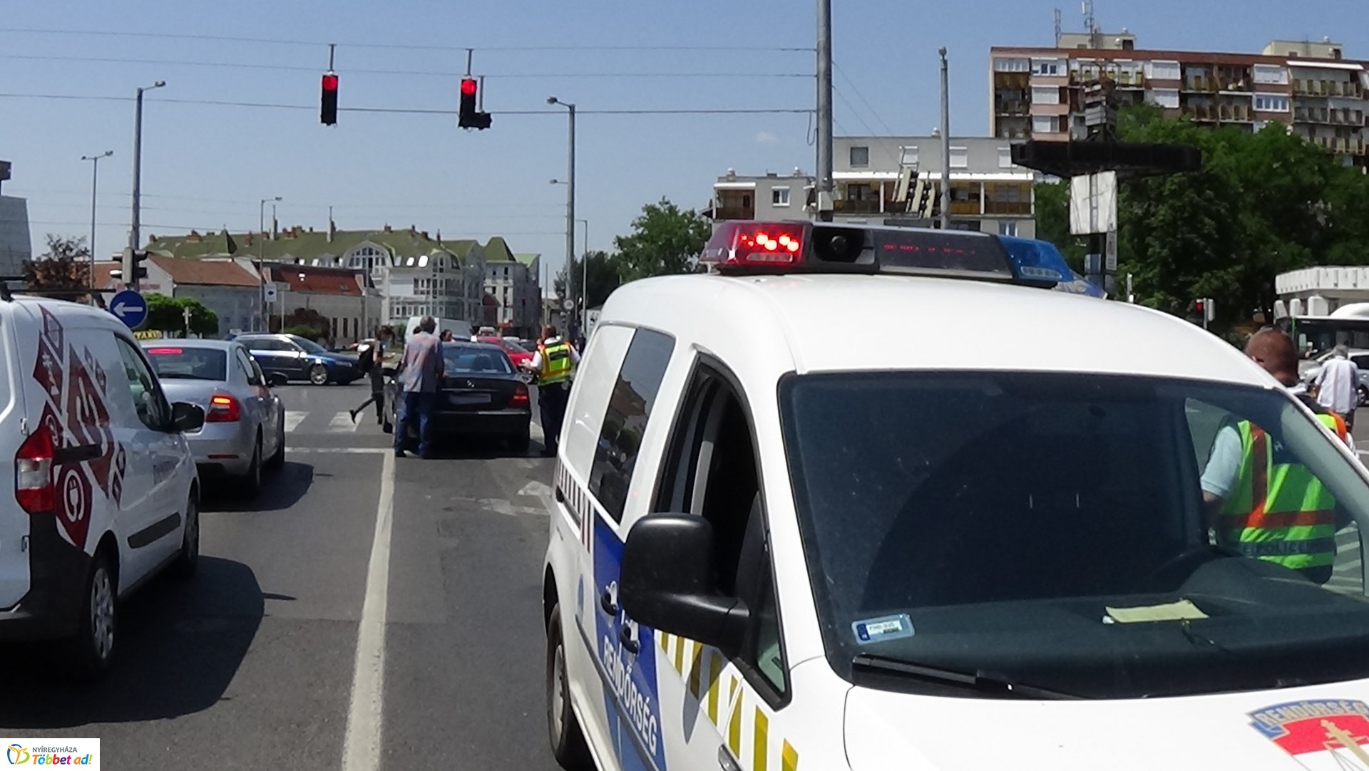 Ráfutásos baleset a Vay Ádám körúton