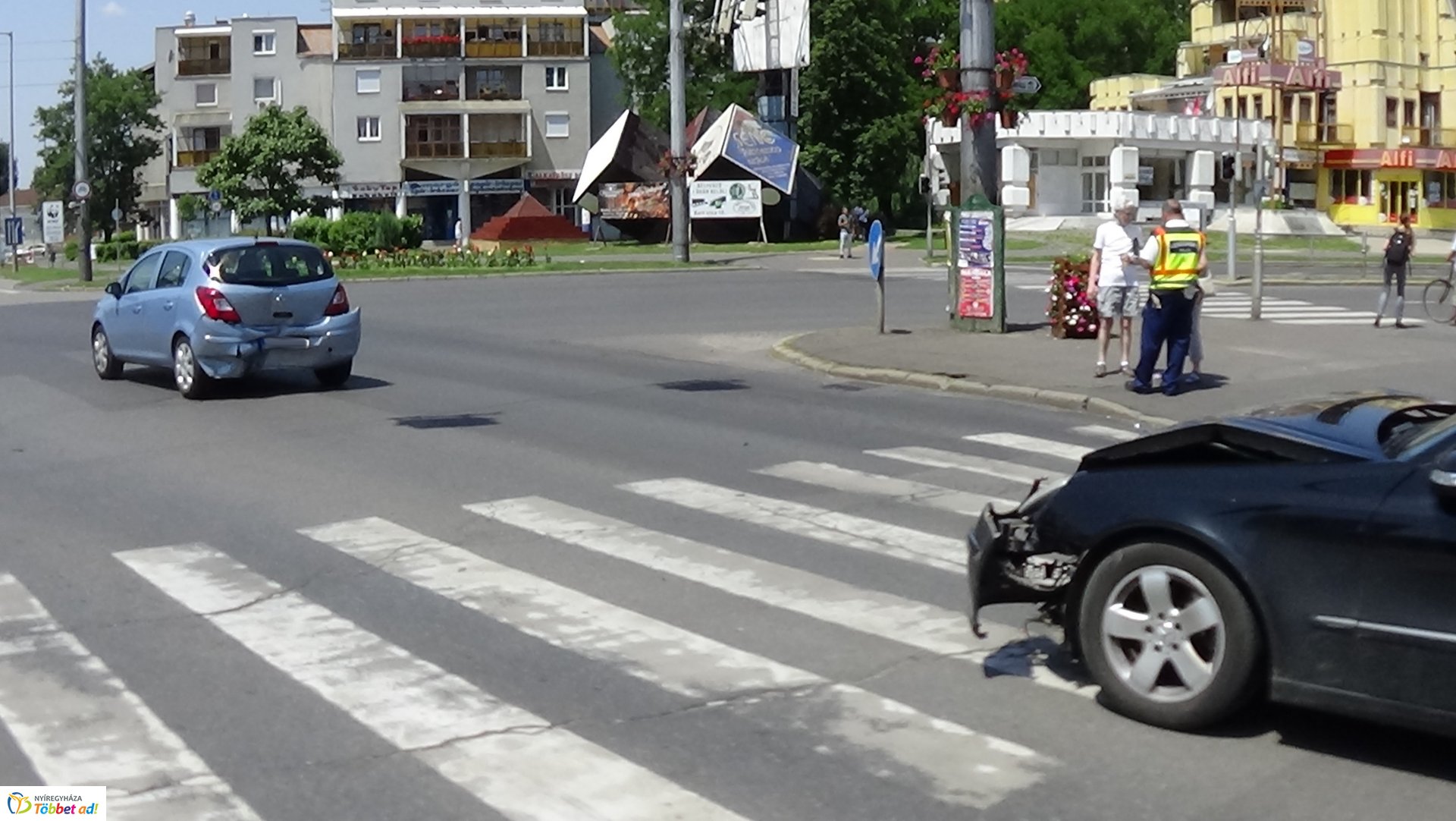 Ráfutásos baleset a Vay Ádám körúton