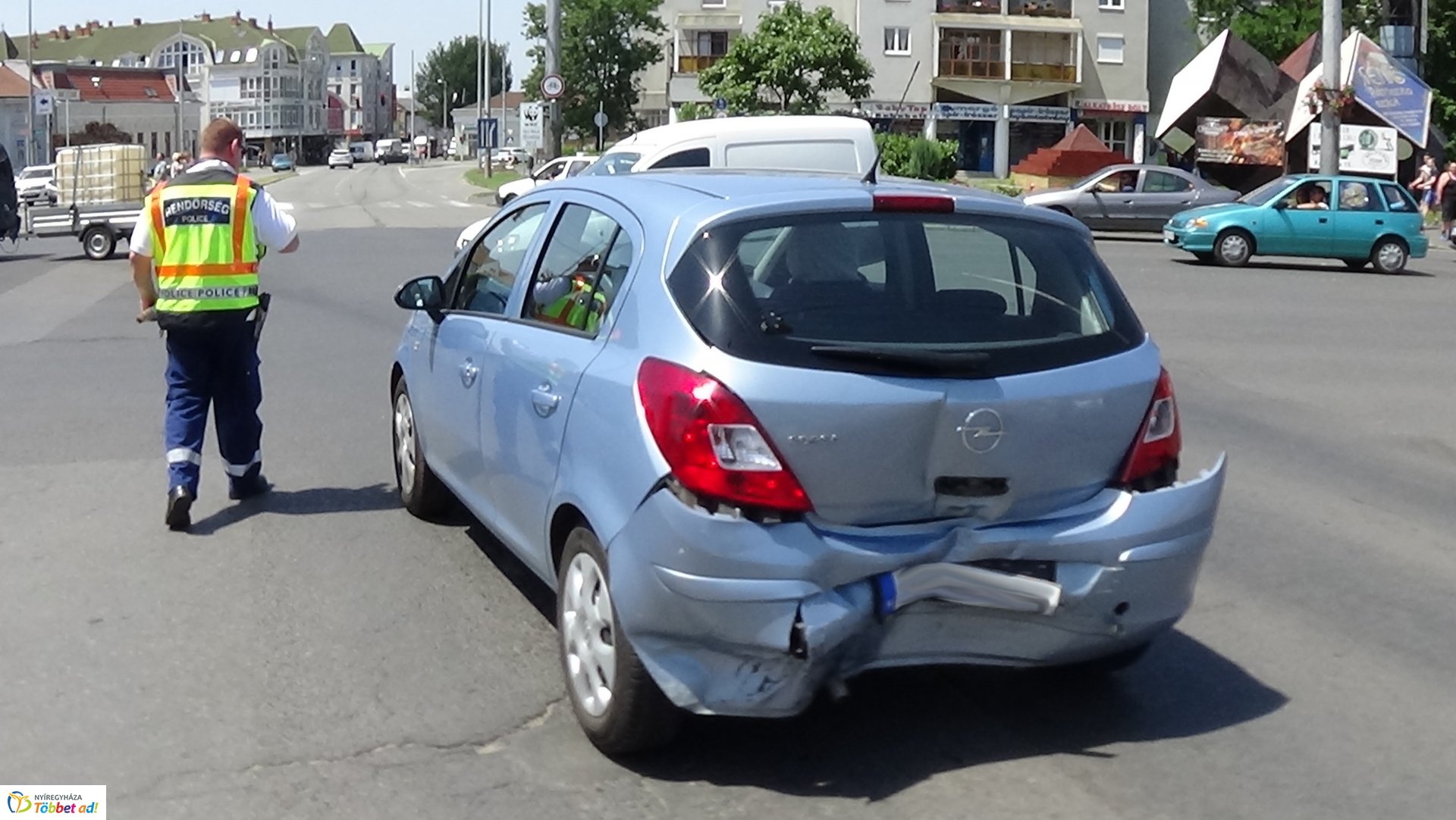 Ráfutásos baleset a Vay Ádám körúton