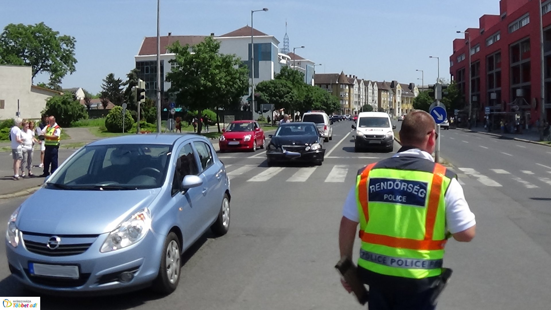 Ráfutásos baleset a Vay Ádám körúton