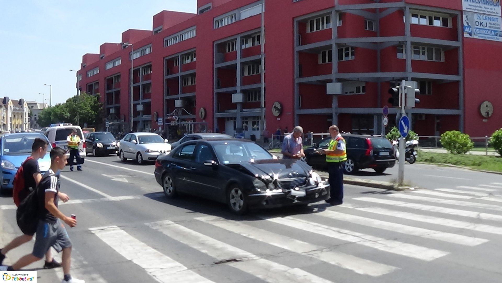 Ráfutásos baleset a Vay Ádám körúton