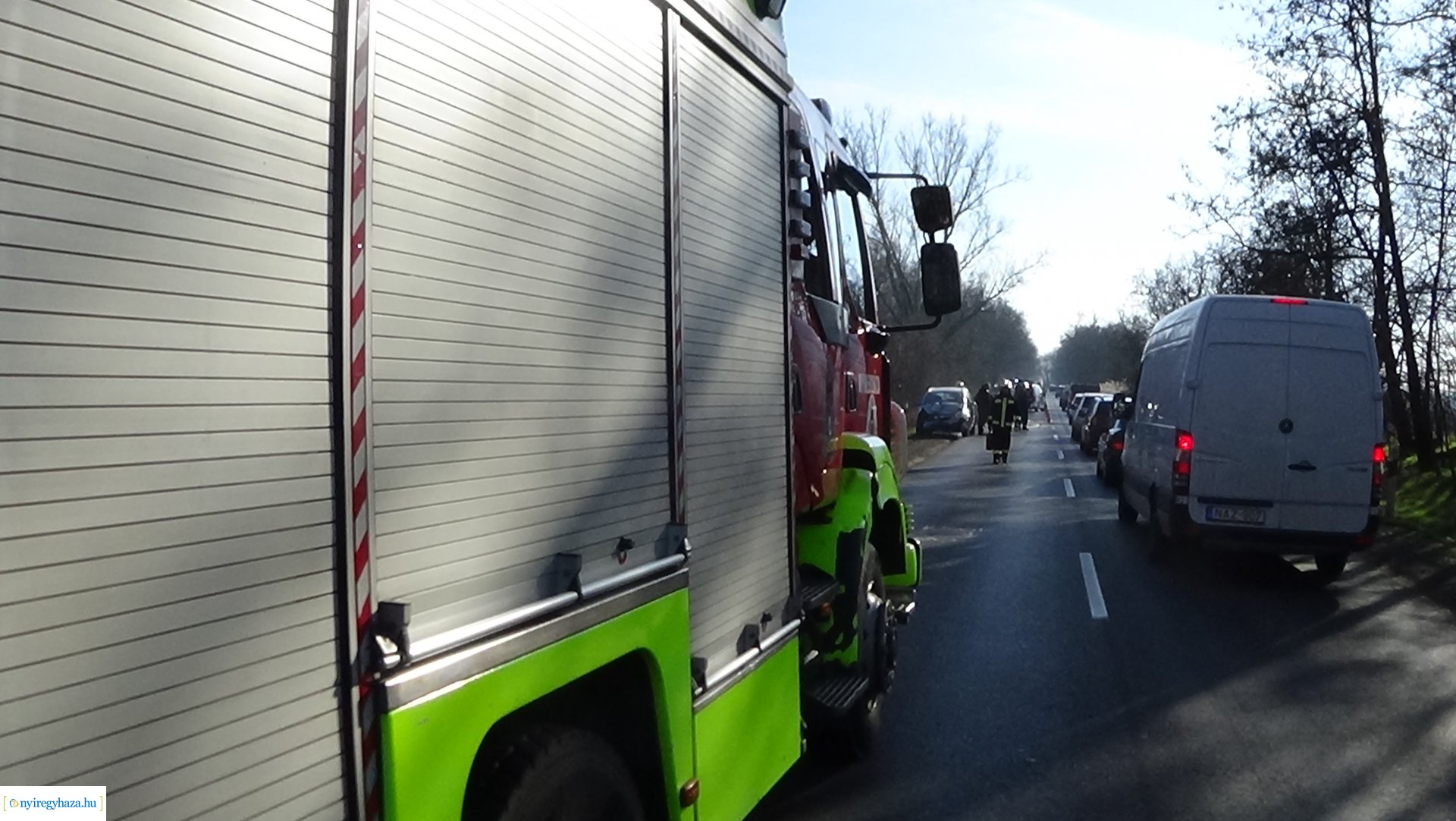 Ráfutásos baleset Nyíregyháza és Nagykálló között