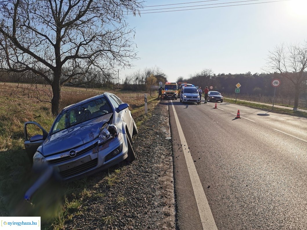 Ráfutásos baleset Nyírtura és Nyírpazony között