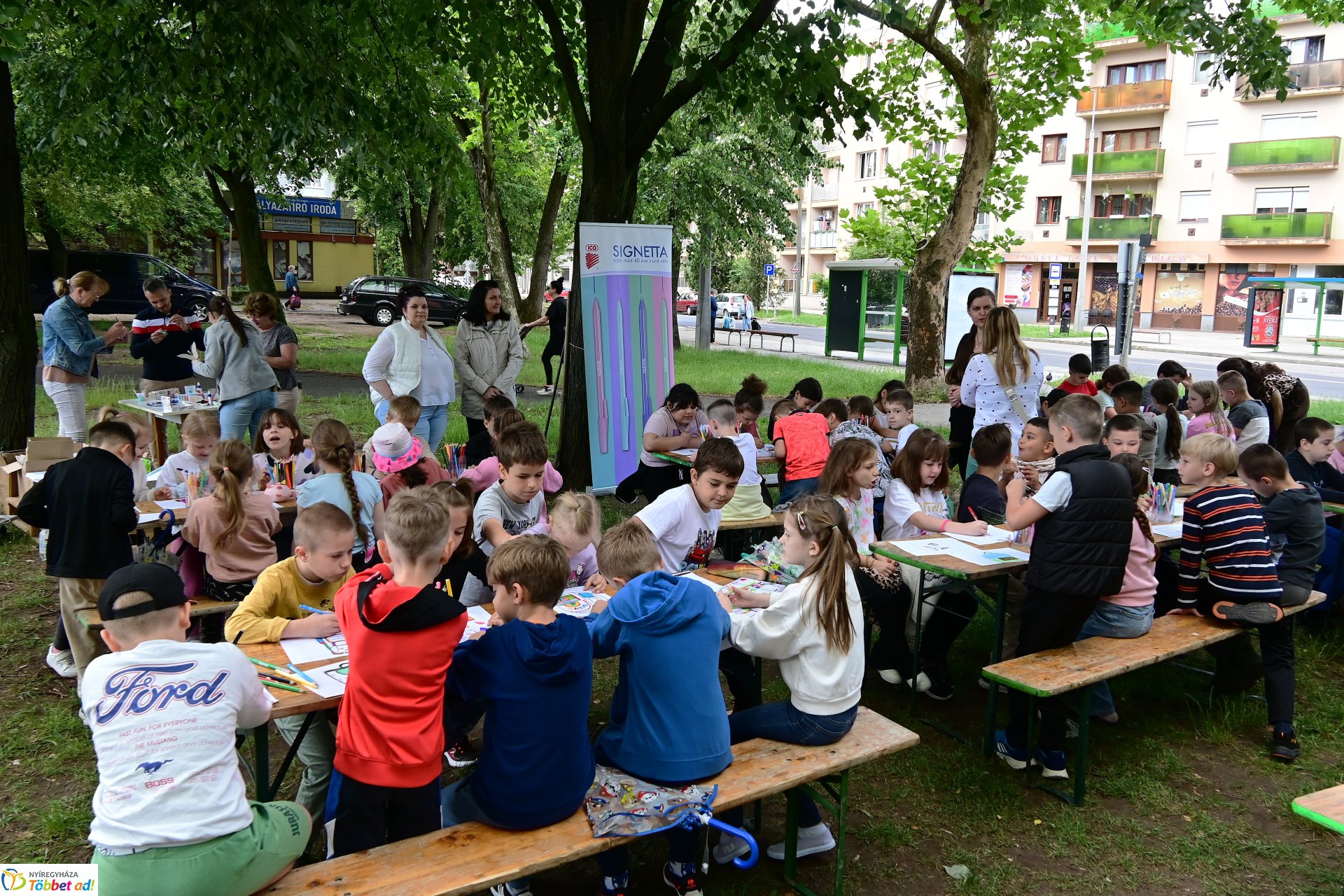Rajzverseny a Víztoronynál
