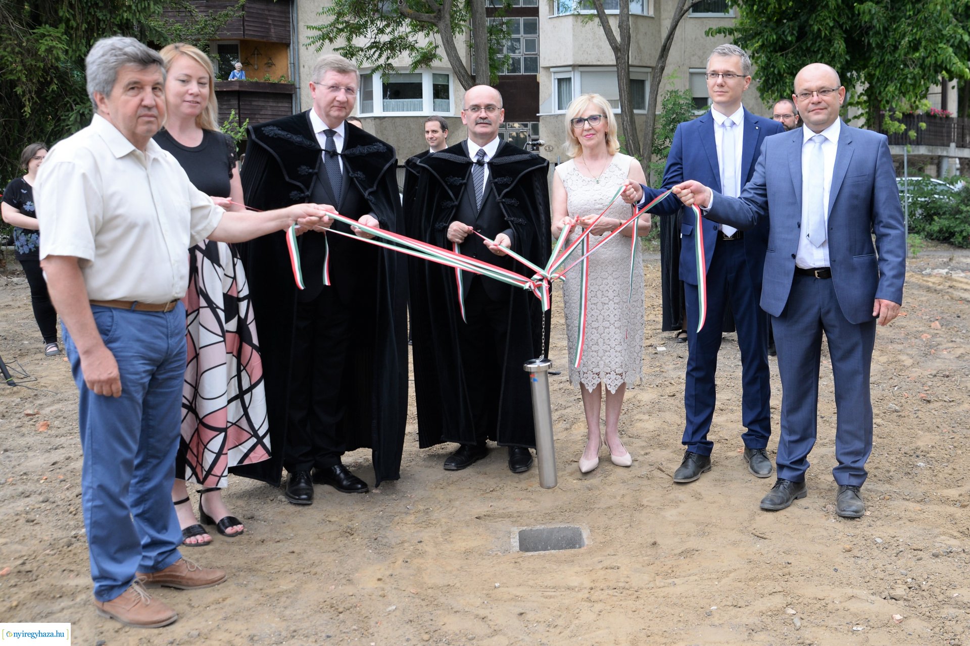 Református óvoda alapkőletétel a Deák Ferenc utcán