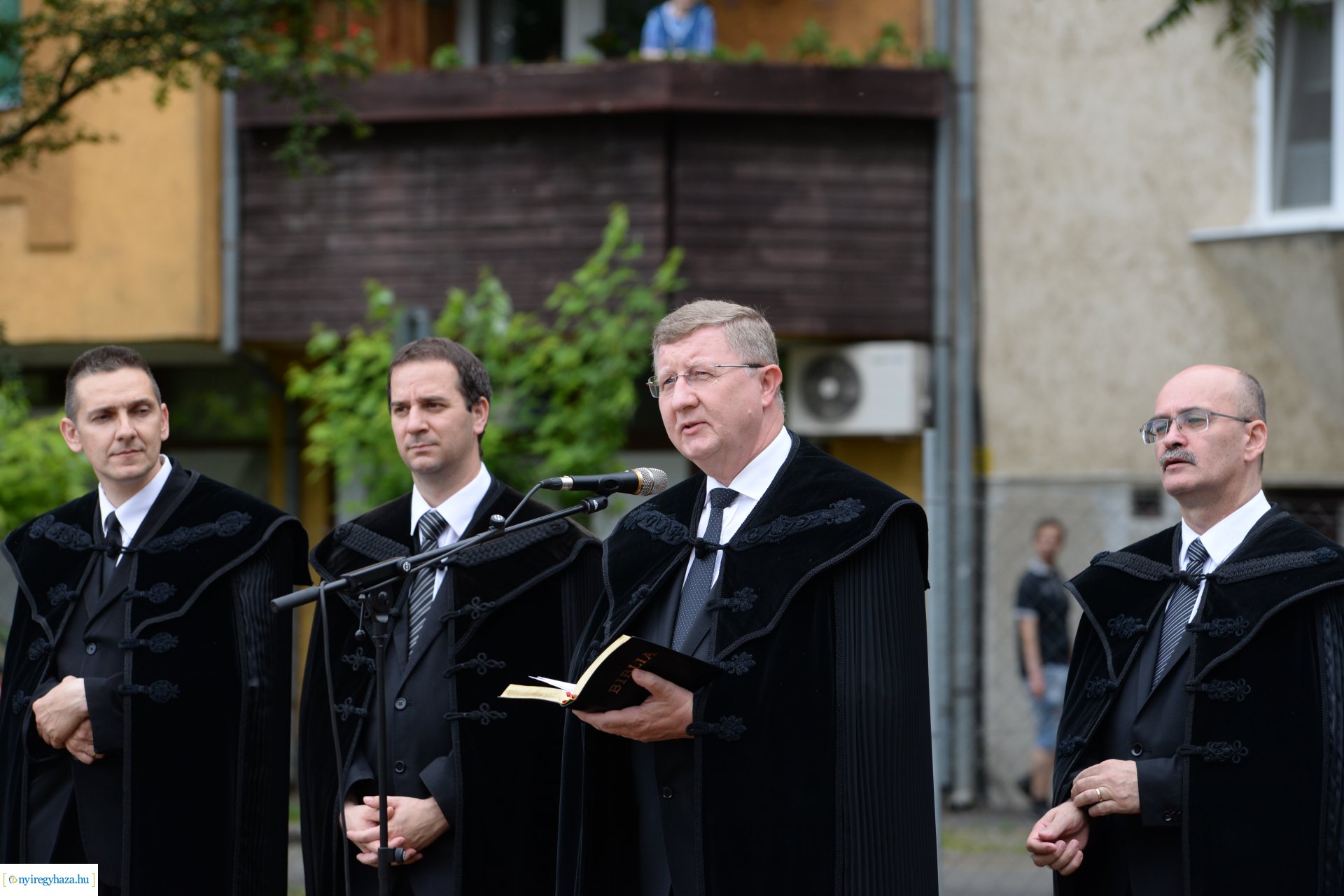 Református óvoda alapkőletétel a Deák Ferenc utcán