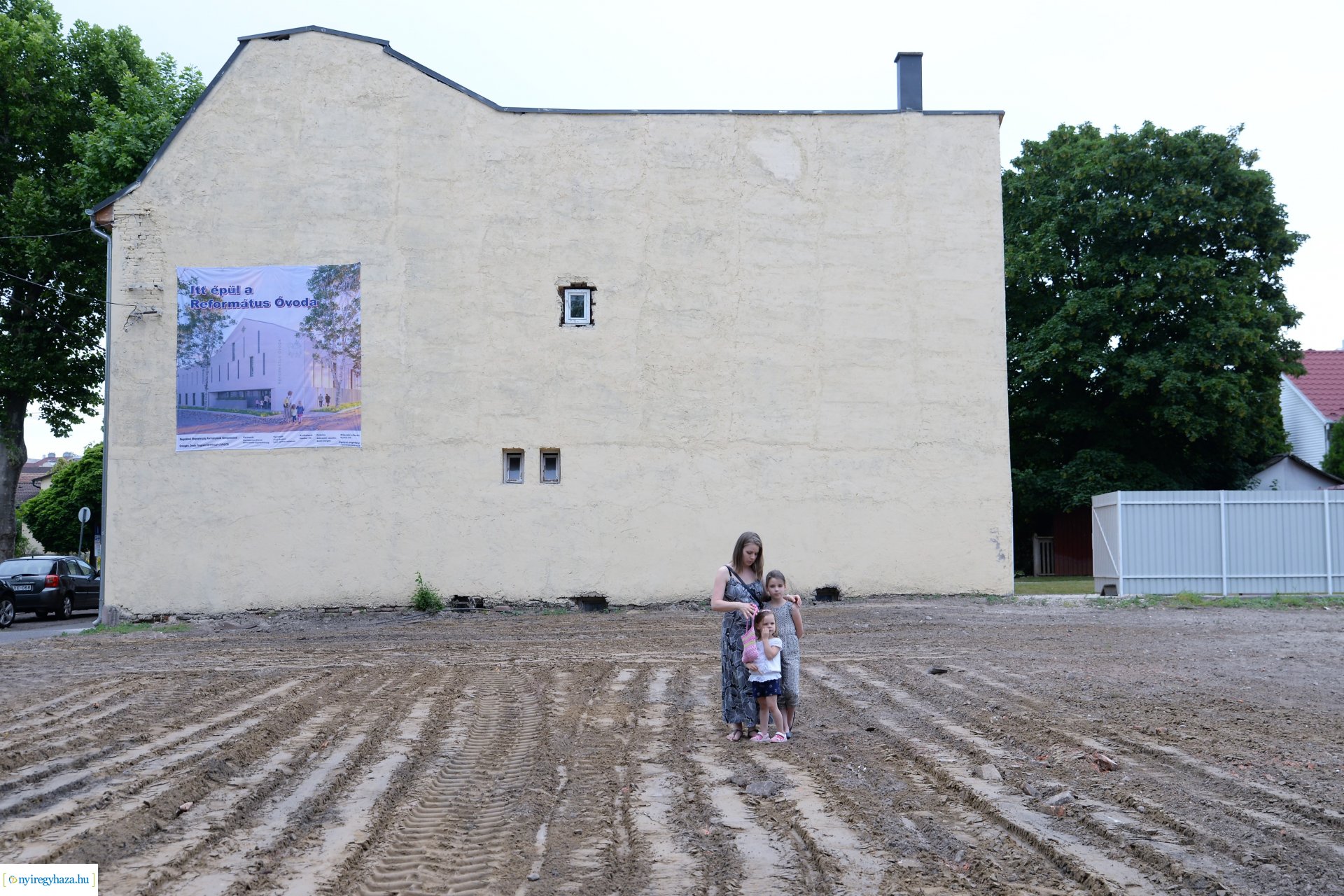 Református óvoda alapkőletétel a Deák Ferenc utcán