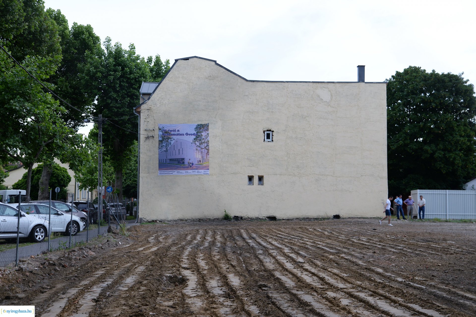 Református óvoda alapkőletétel a Deák Ferenc utcán