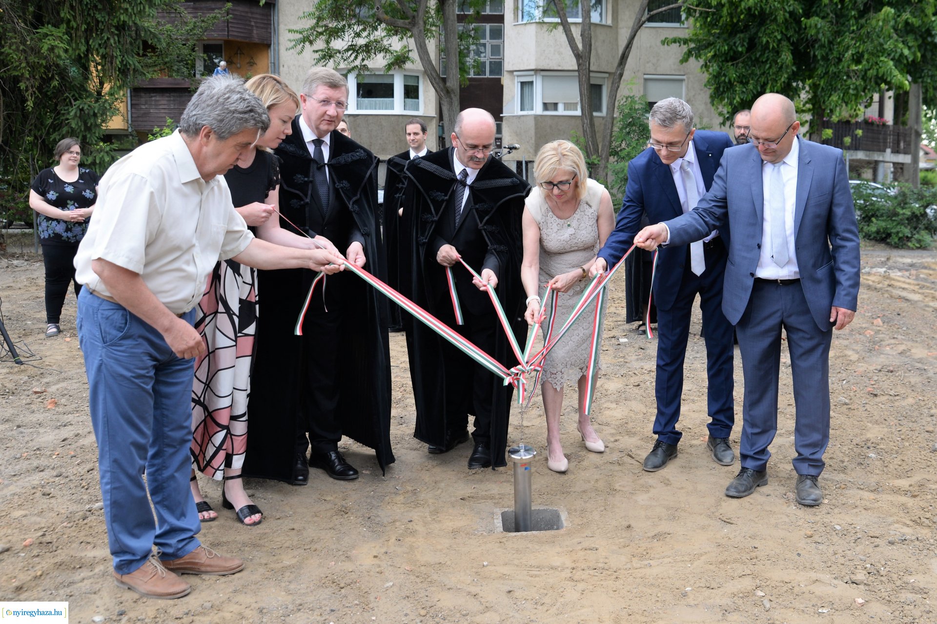 Református óvoda alapkőletétel a Deák Ferenc utcán