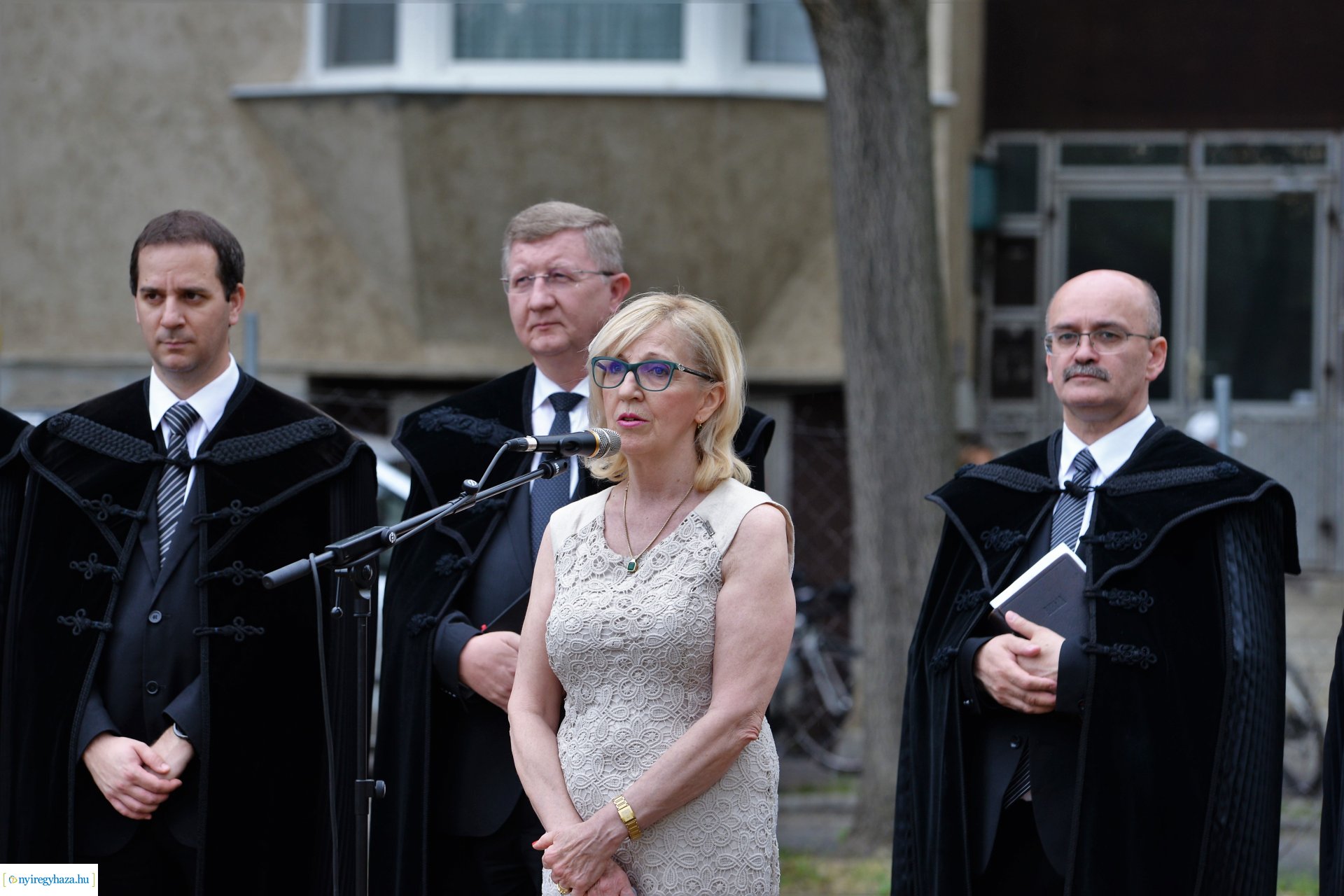 Református óvoda alapkőletétel a Deák Ferenc utcán