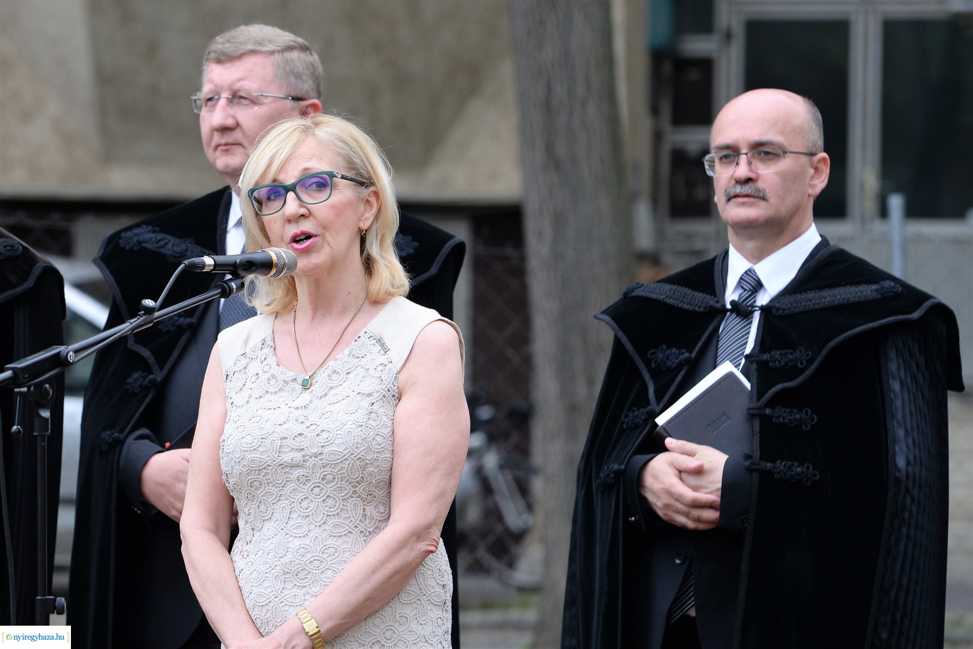 Református óvoda alapkőletétel a Deák Ferenc utcán