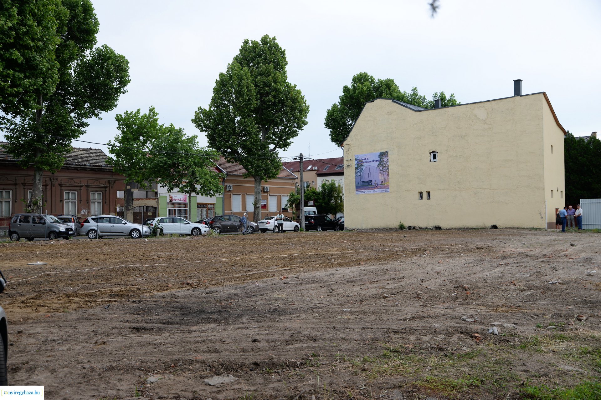 Református óvoda alapkőletétel a Deák Ferenc utcán