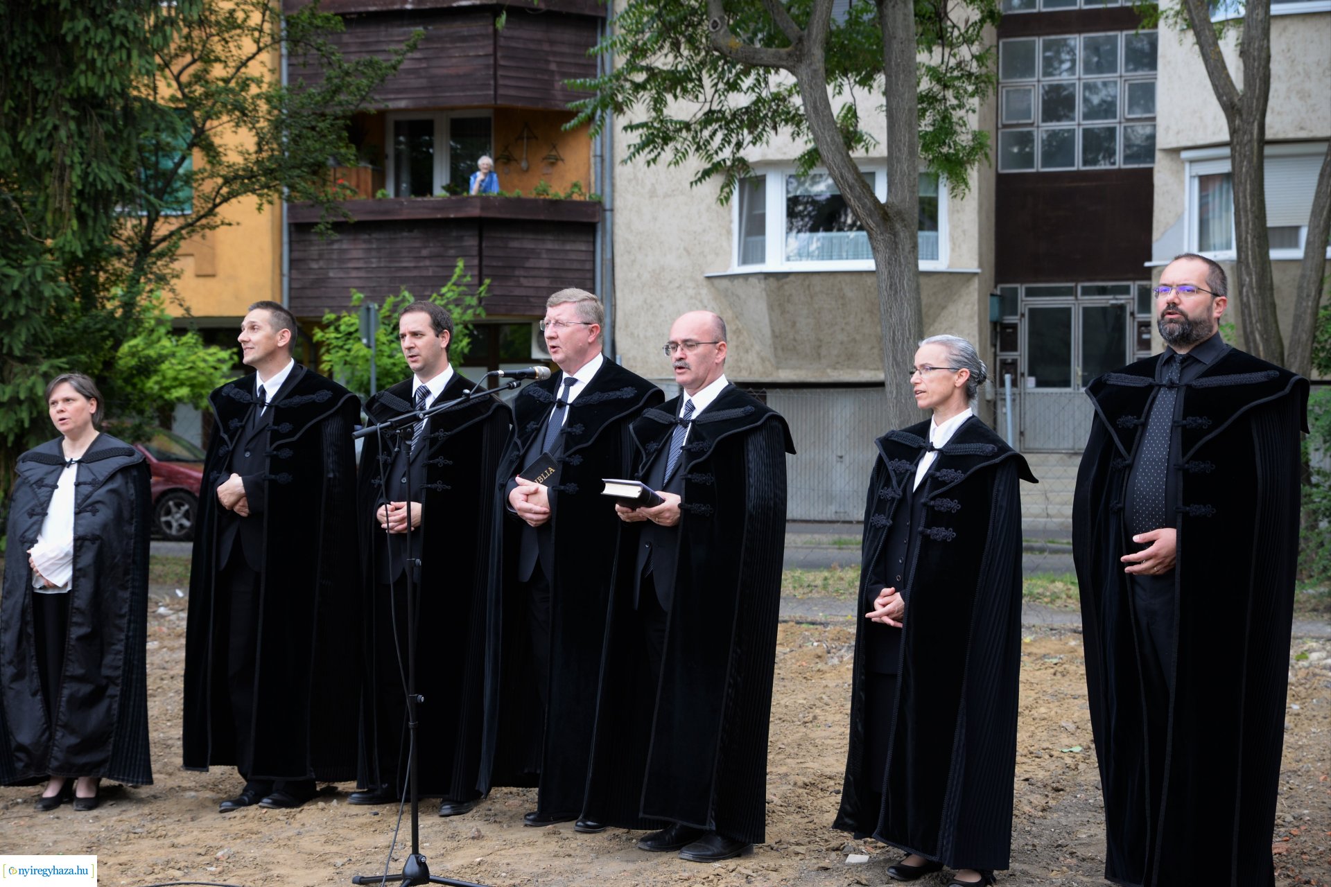 Református óvoda alapkőletétel a Deák Ferenc utcán