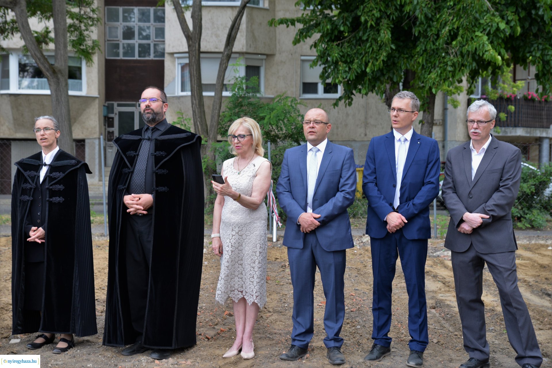 Református óvoda alapkőletétel a Deák Ferenc utcán