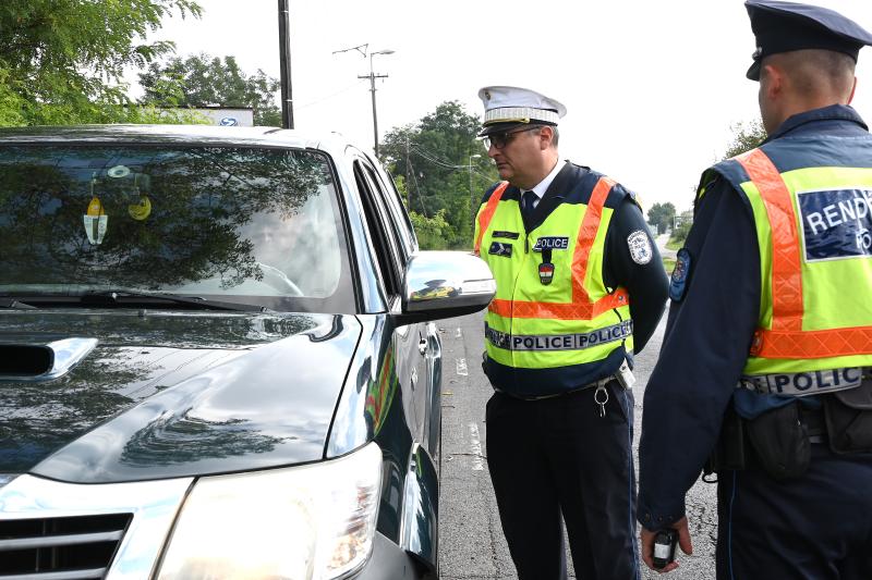Roadpol akció a Tokaji úton