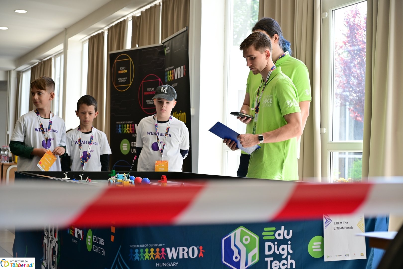 Robotika verseny az Inczédyben 2025 májusában