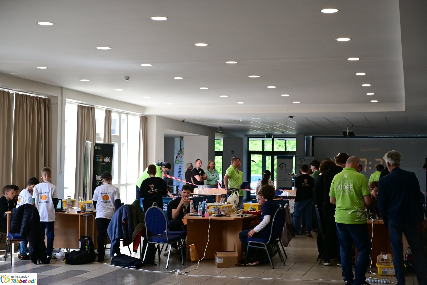 Robotika verseny az Inczédyben 2025 májusában