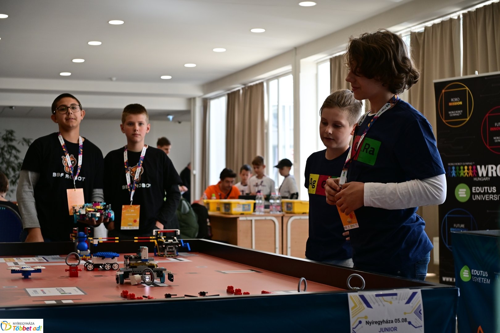 Robotika verseny az Inczédyben 2025 májusában