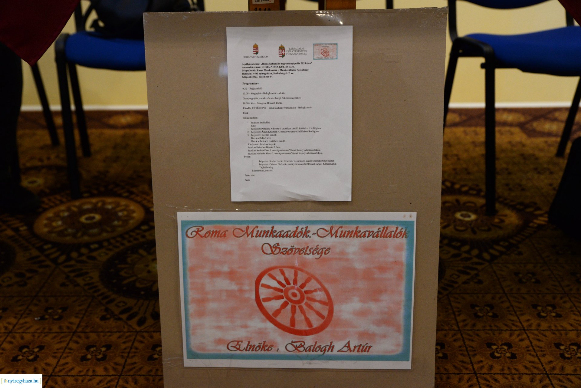 Roma Munkaadók és Munkavállalók Szövetségének díjátadója