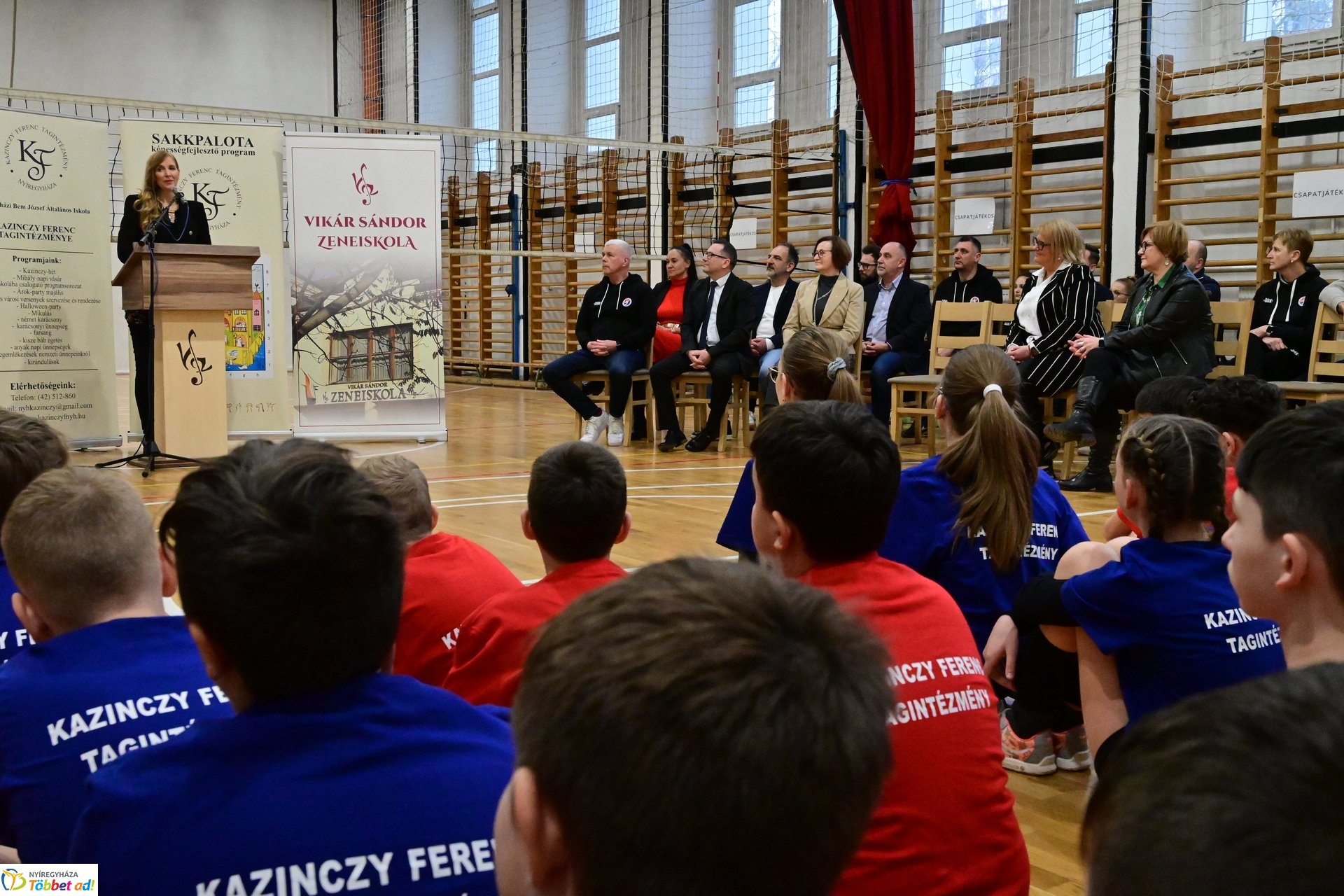 Röplabda mérkőzések a Kazinczy Ferenc iskolában