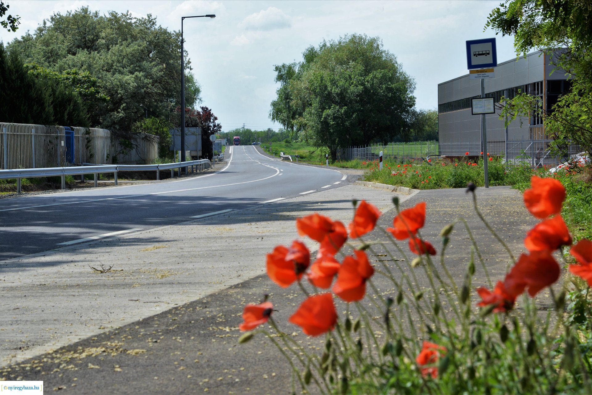Rozsrétszőlő felújított  bekötőút átadás