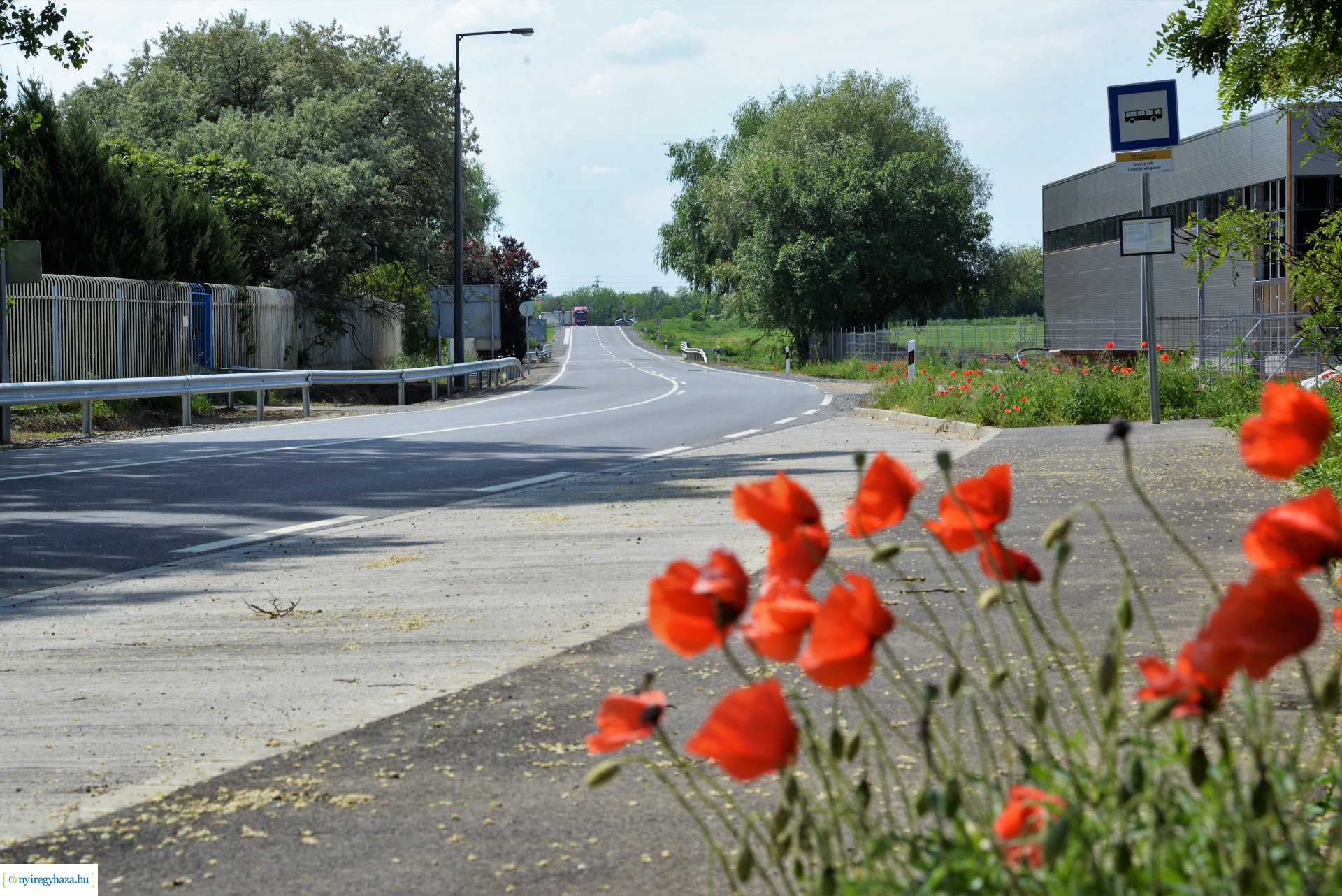 Rozsrétszőlő felújított  bekötőút átadás