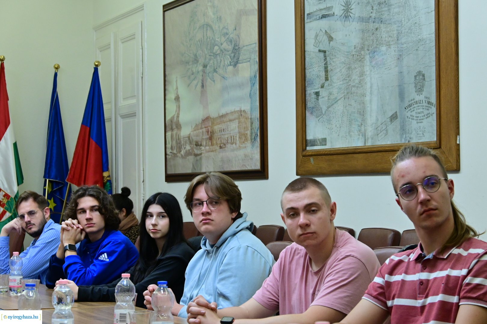 Rzeszówi diákok a Városházán 20241011