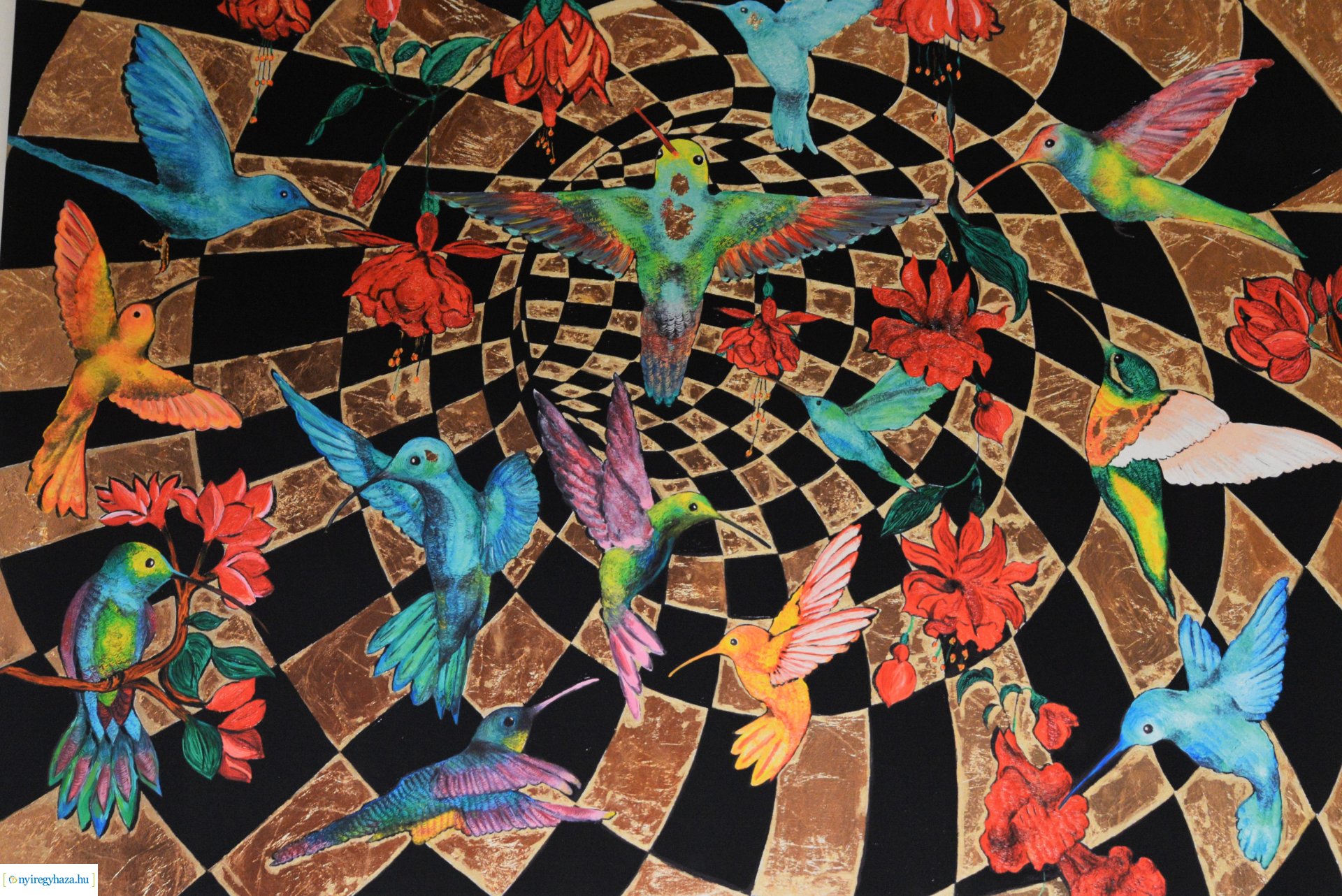 Sávolt Karolina festményei a Fül-Orr-Gégészeti Osztályon