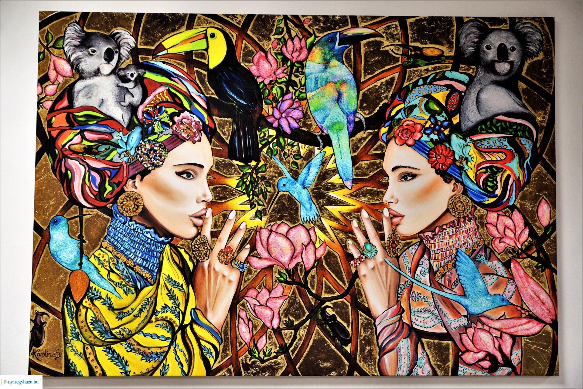 Sávolt Karolina festményei a Fül-Orr-Gégészeti Osztályon