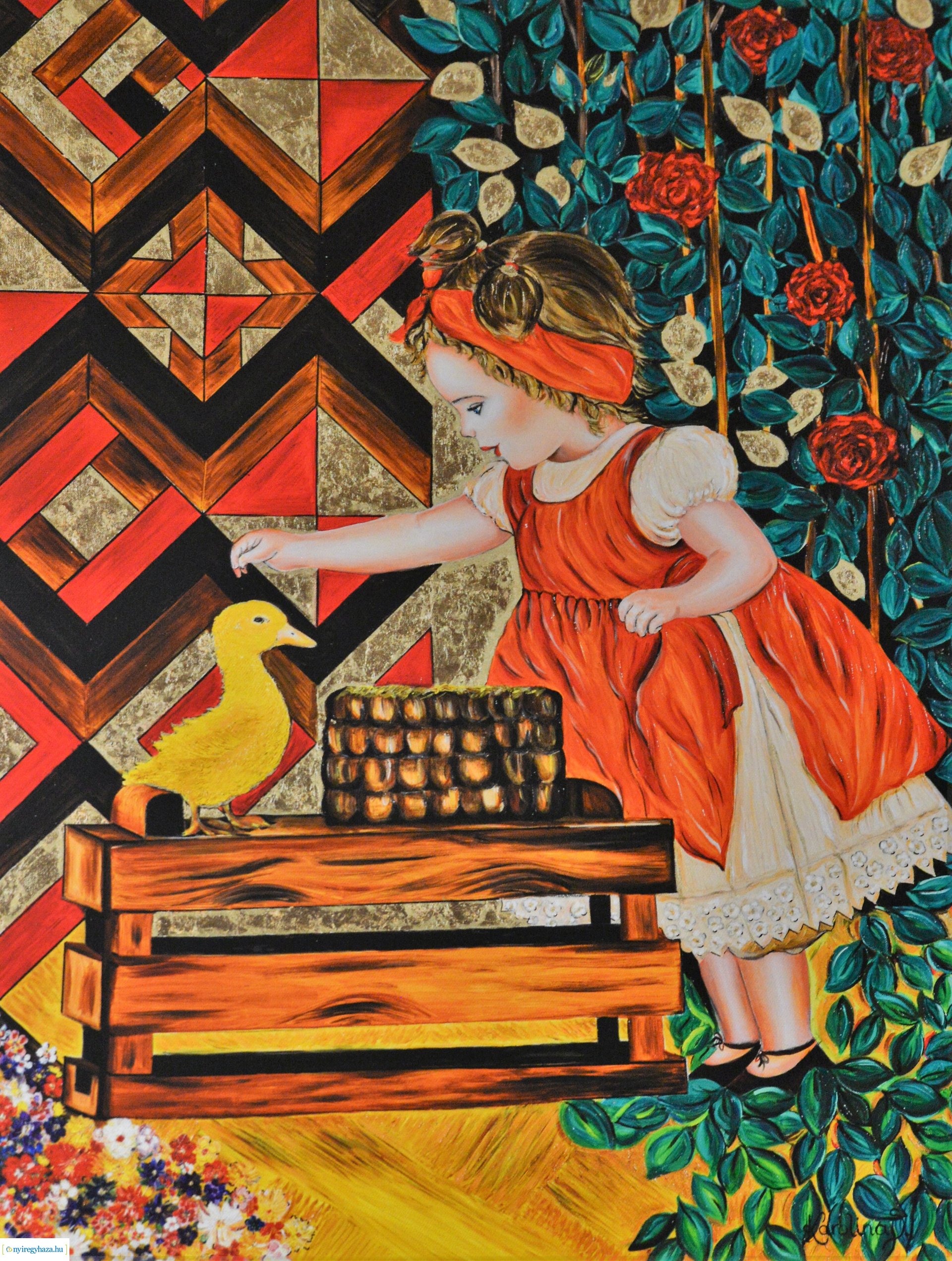 Sávolt Karolina festményei a Fül-Orr-Gégészeti Osztályon