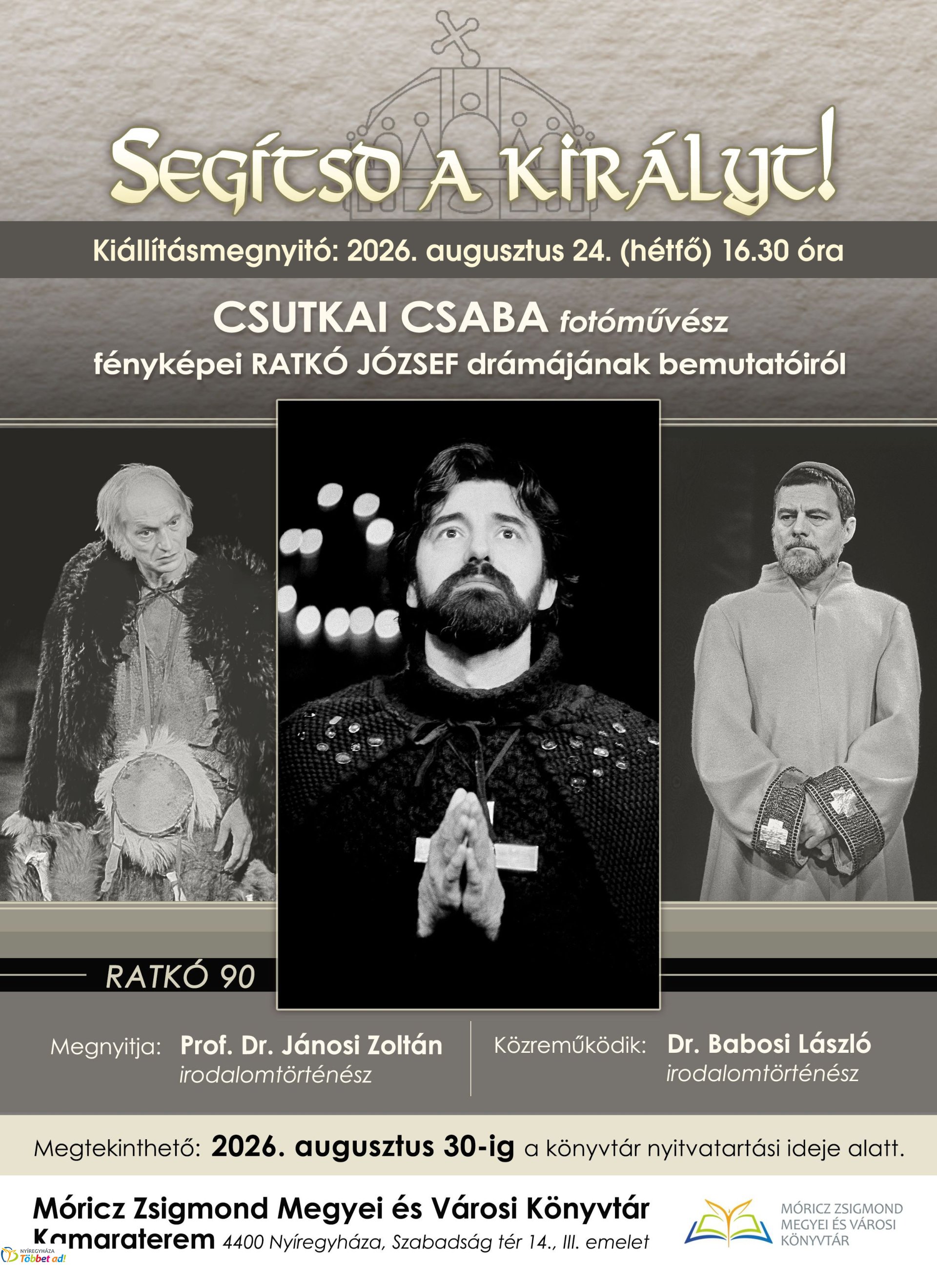 Segítsd a királyt! - Csutkai Csaba fotókiállítása a könyvtárban