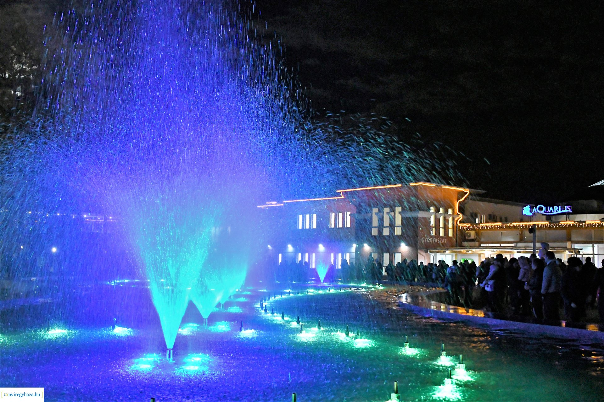 Sóstó új látványossága - elkészült a szökőkút