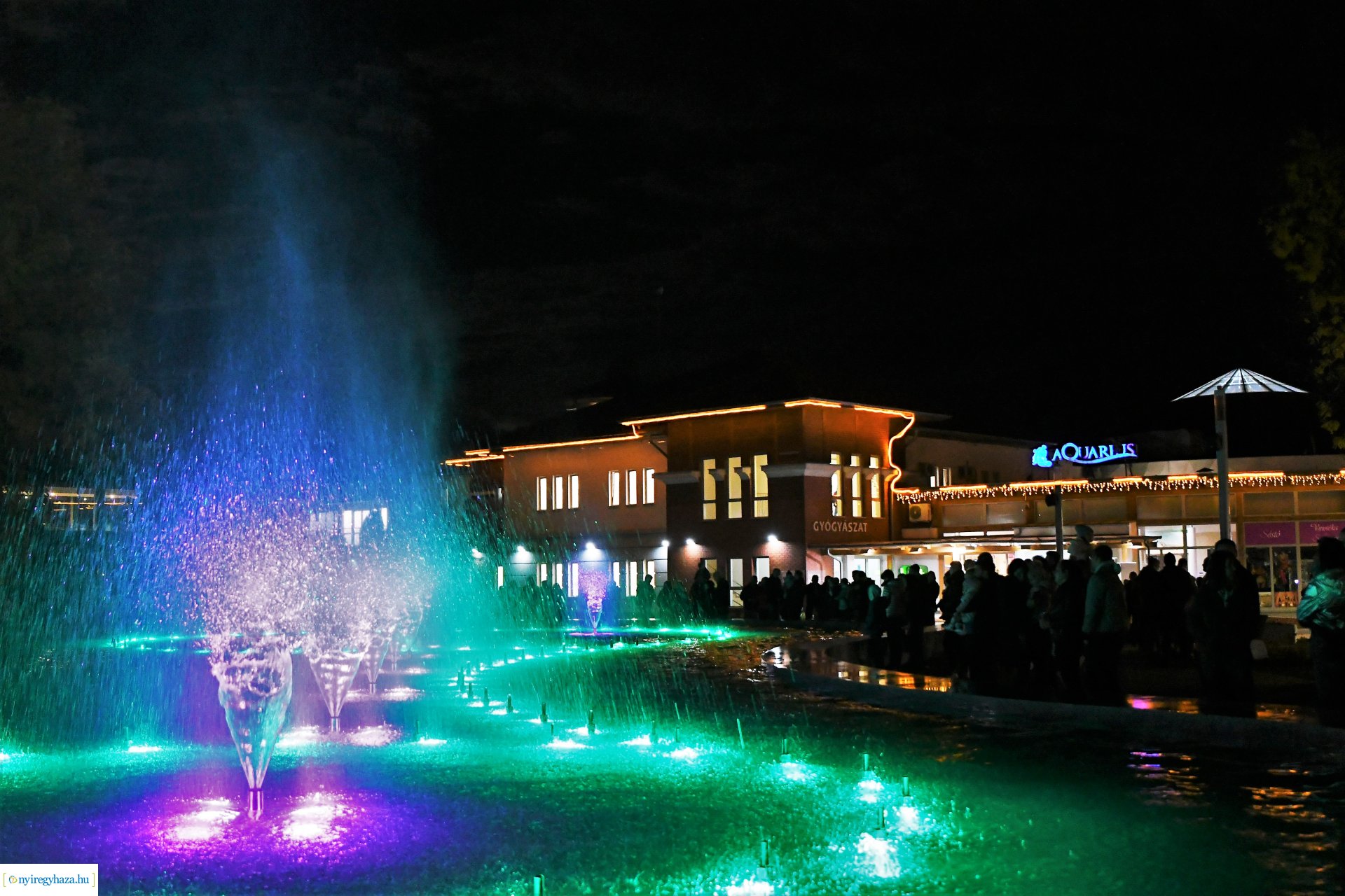 Sóstó új látványossága - elkészült a szökőkút