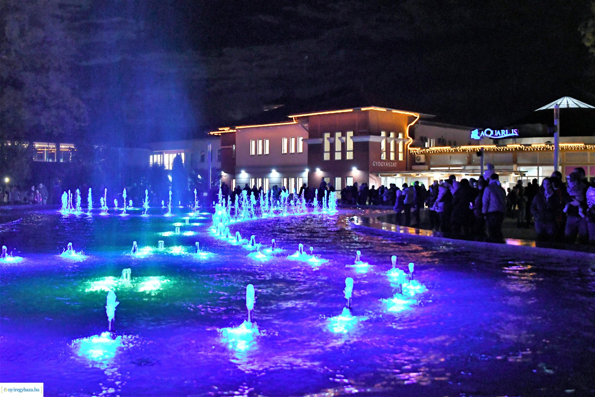 Sóstó új látványossága - elkészült a szökőkút