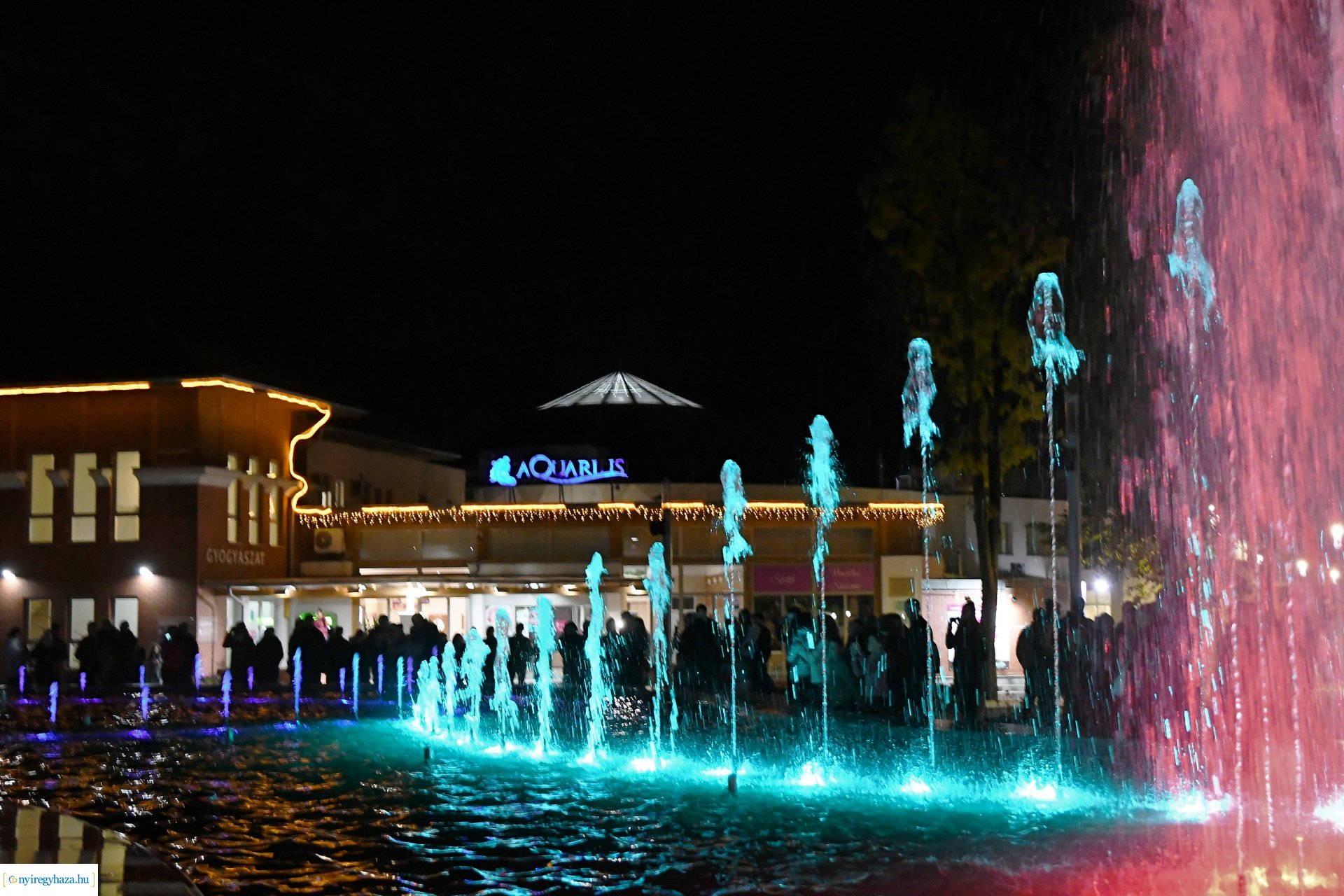 Sóstó új látványossága - elkészült a szökőkút