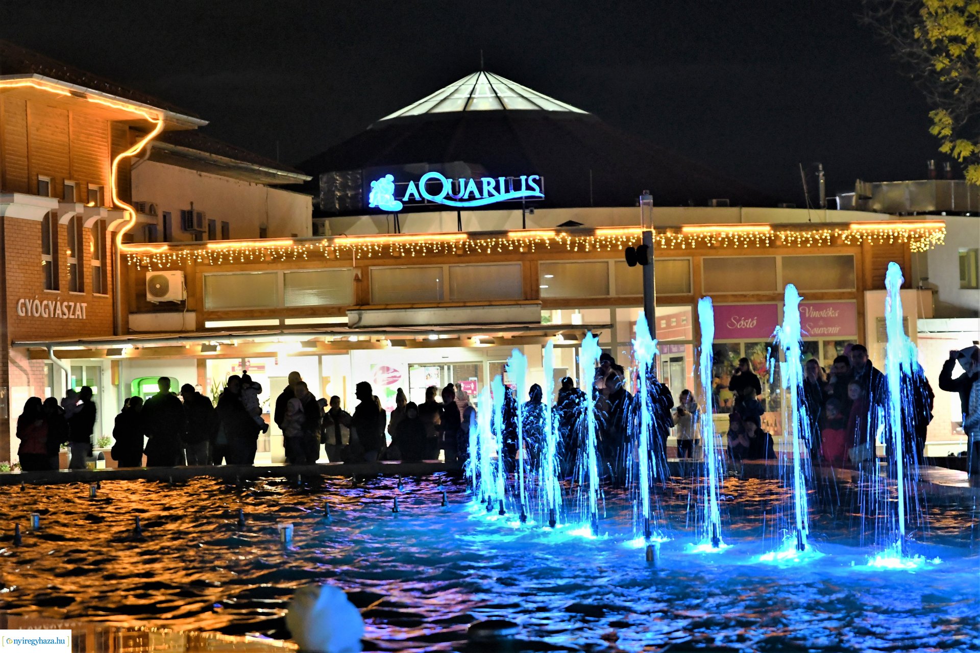 Sóstó új látványossága - elkészült a szökőkút