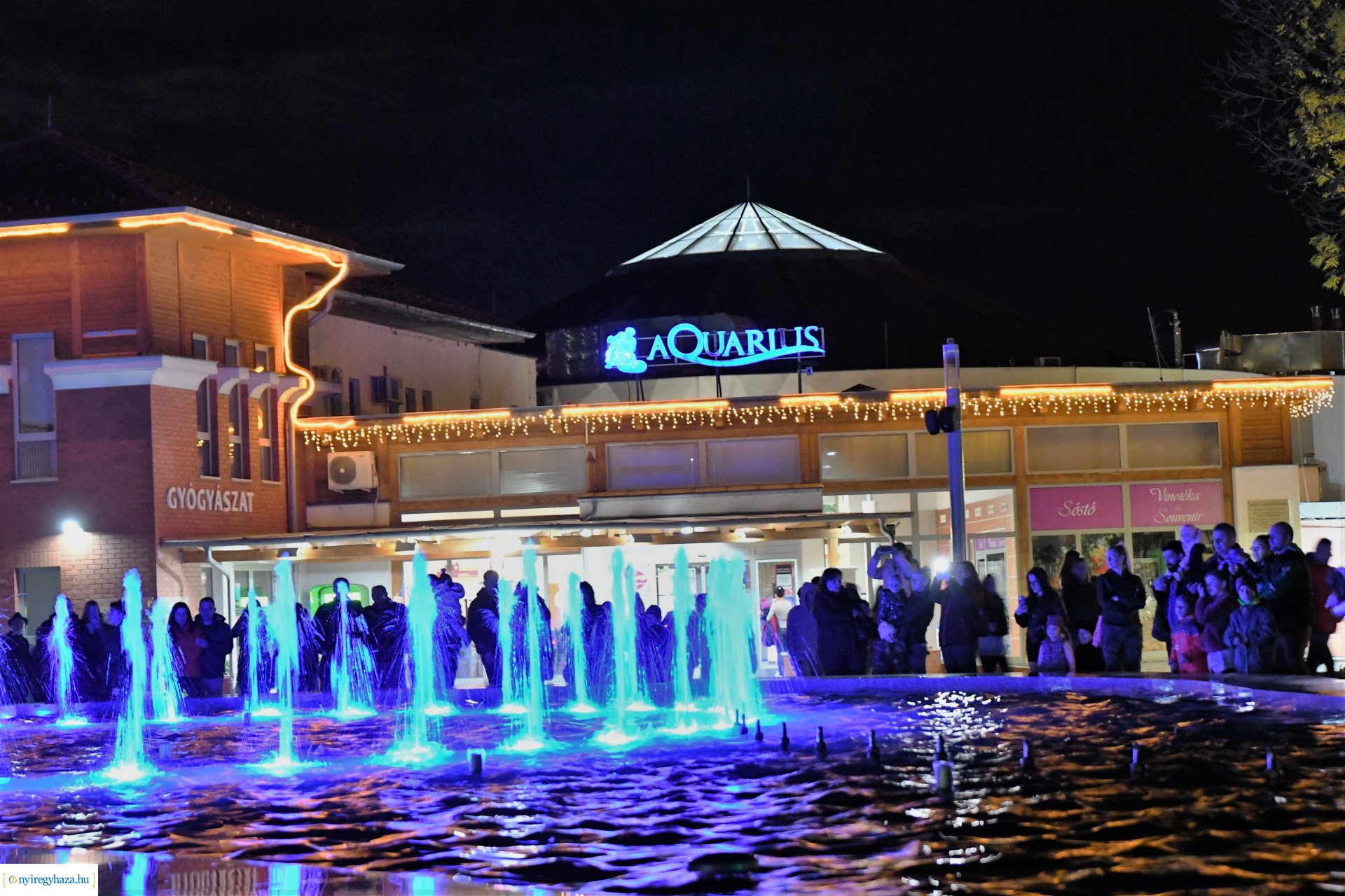 Sóstó új látványossága - elkészült a szökőkút