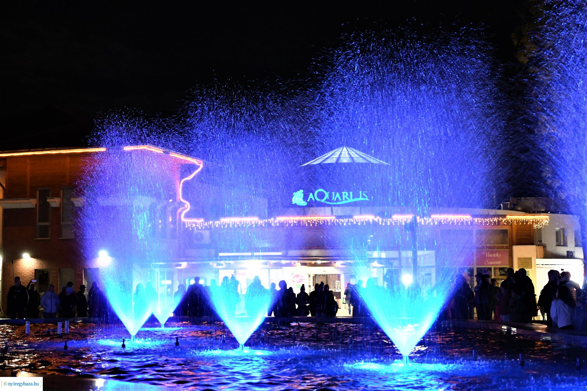 Sóstó új látványossága - elkészült a szökőkút