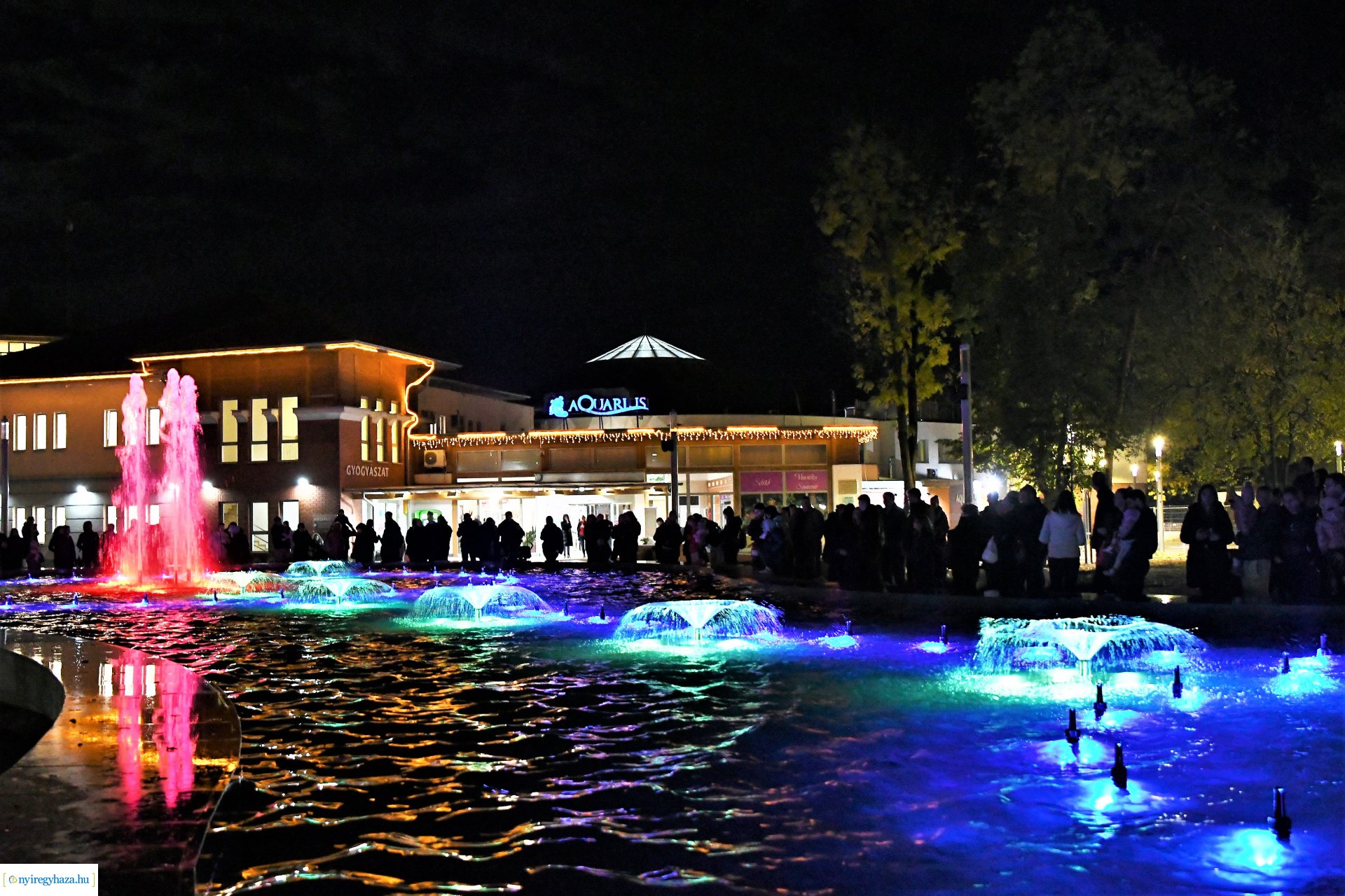 Sóstó új látványossága - elkészült a szökőkút