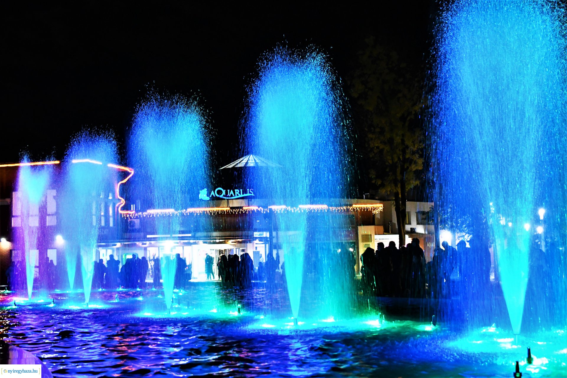 Sóstó új látványossága - elkészült a szökőkút