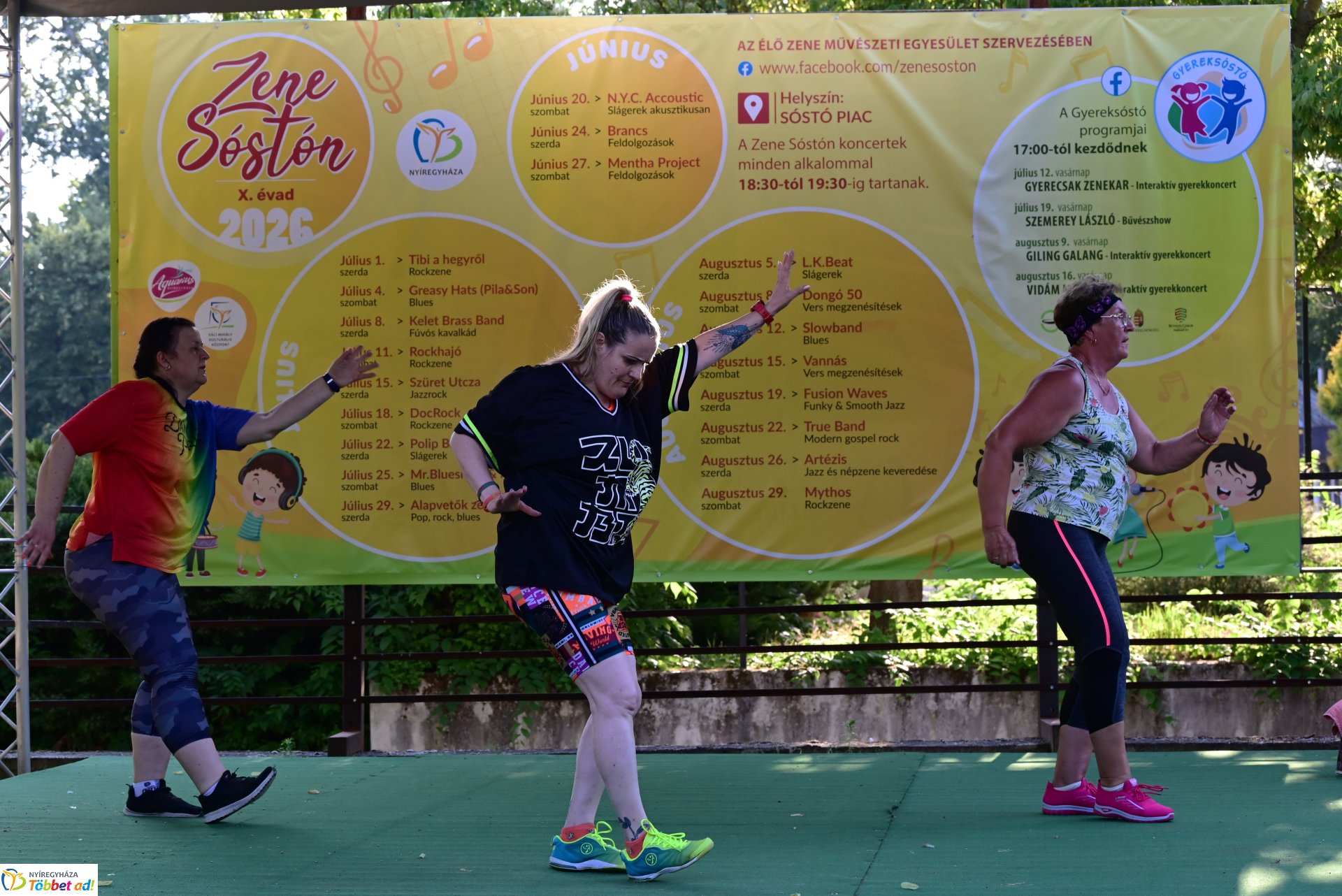 Sóstói fitt esték - zumba a szabadban