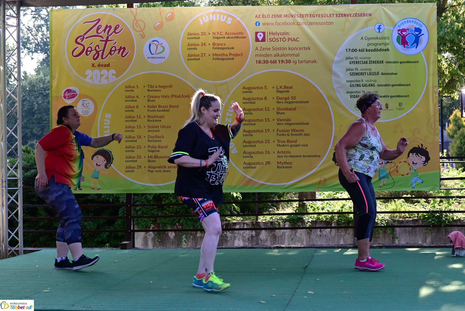 Sóstói fitt esték - zumba a szabadban
