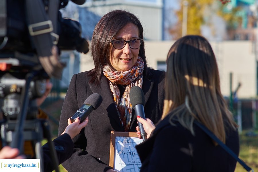 Sövénylabirintus átadó a kórházban