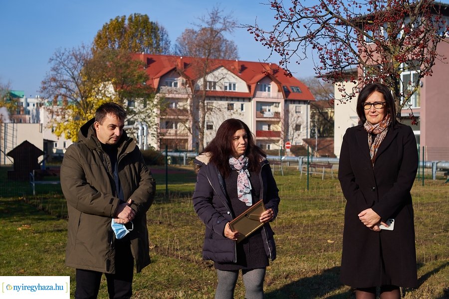 Sövénylabirintus átadó a kórházban