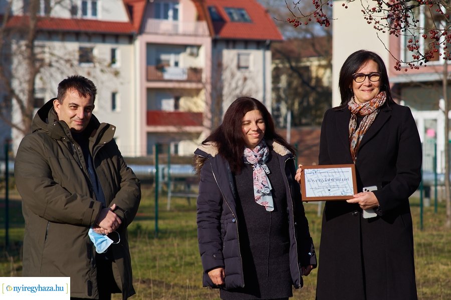 Sövénylabirintus átadó a kórházban