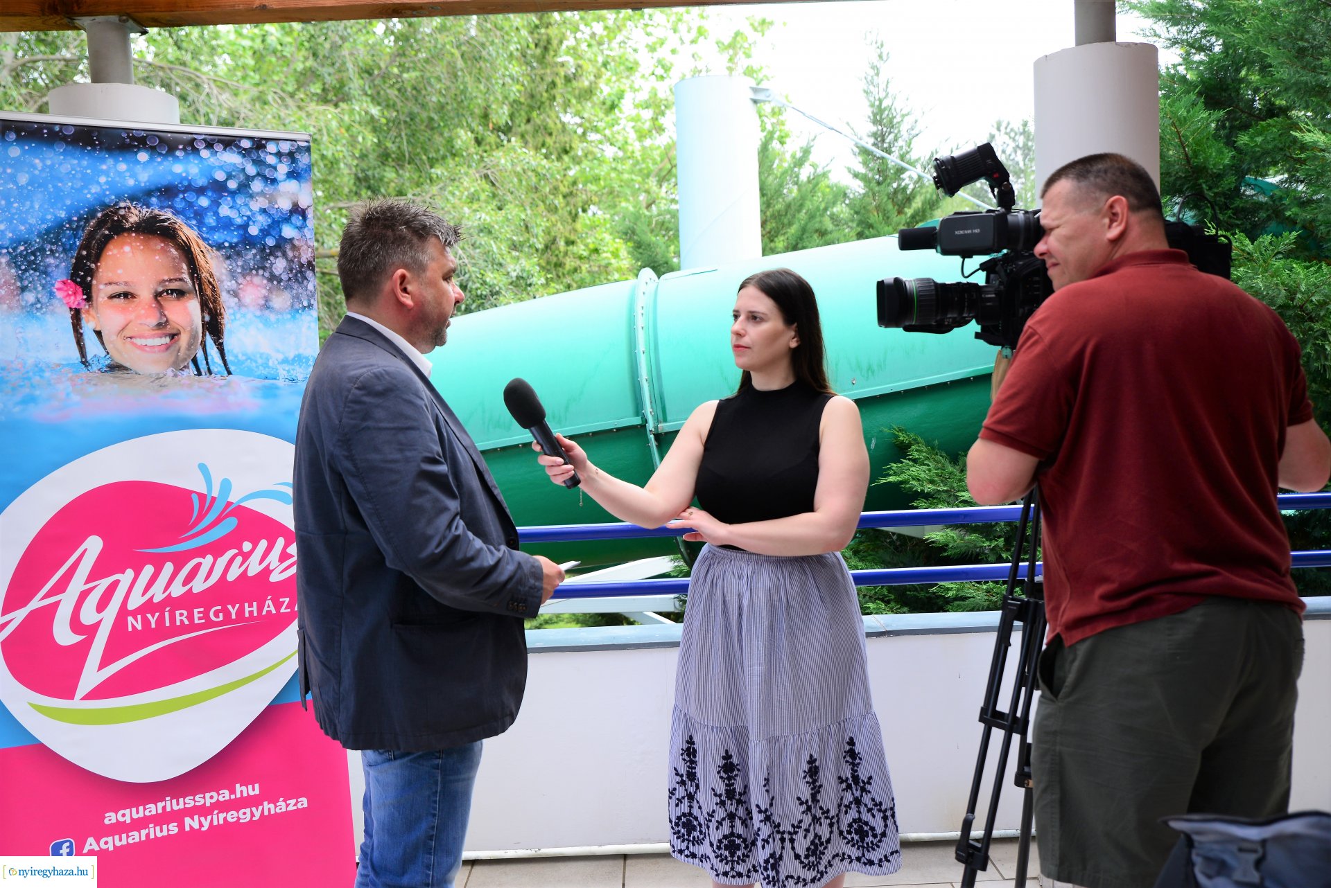 Strandnyitással kapcsolatos sajtótájékoztató