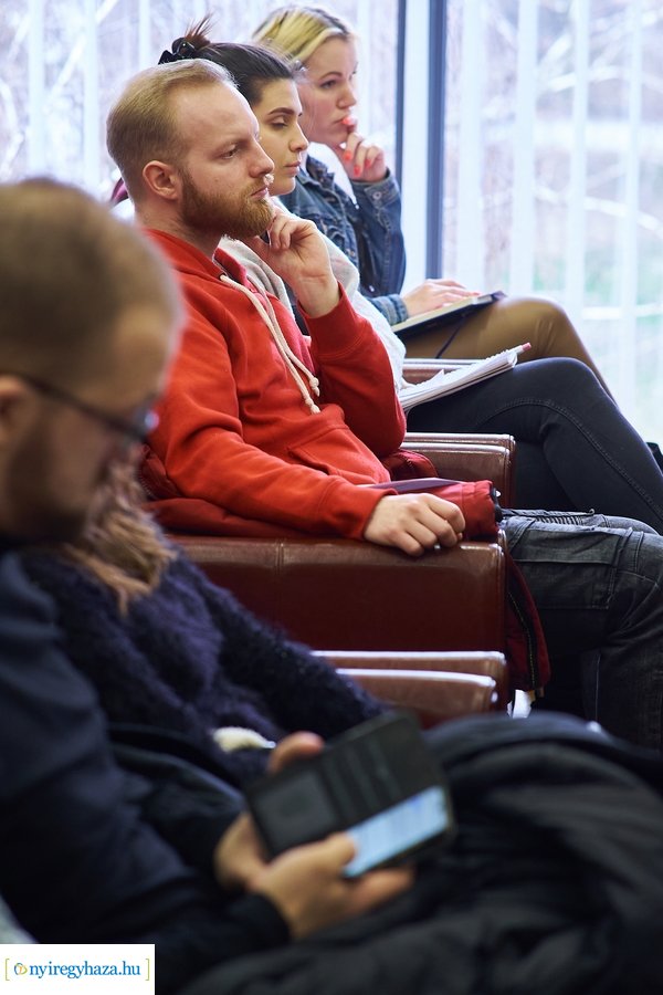 Stumpf István előadása az egyetemen